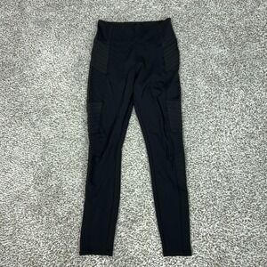 Athleta Pants Womens Small Black Delancey Moto Tight High Rise Leggings Workout